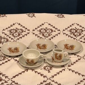 Vintage Holly Hobbie FRIENDS ARE FUN Tiny Tea Set replacements Japan 60s-70s